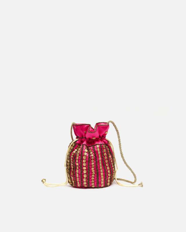 Saqui bolso de fiesta con abalorios