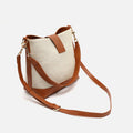 Sora bolso estilo hobo en polipiel y efecto rafia 