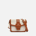 Petit sac bandoulière Sori en similicuir et effet raphia 