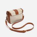 Petit sac bandoulière Sori en similicuir et effet raphia 