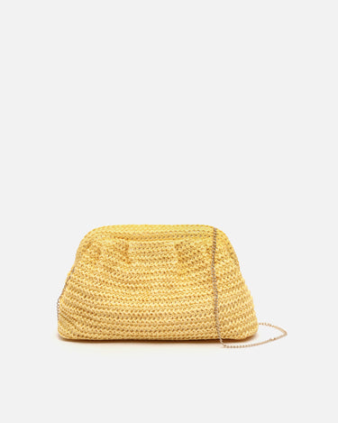 Ropo bolso de mano e bandolera efecto rafia 
