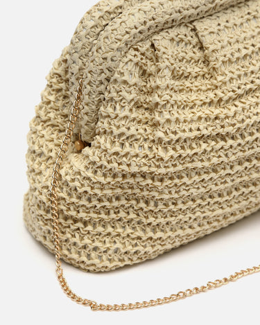 Ropo bolso de mano e bandolera efecto rafia 