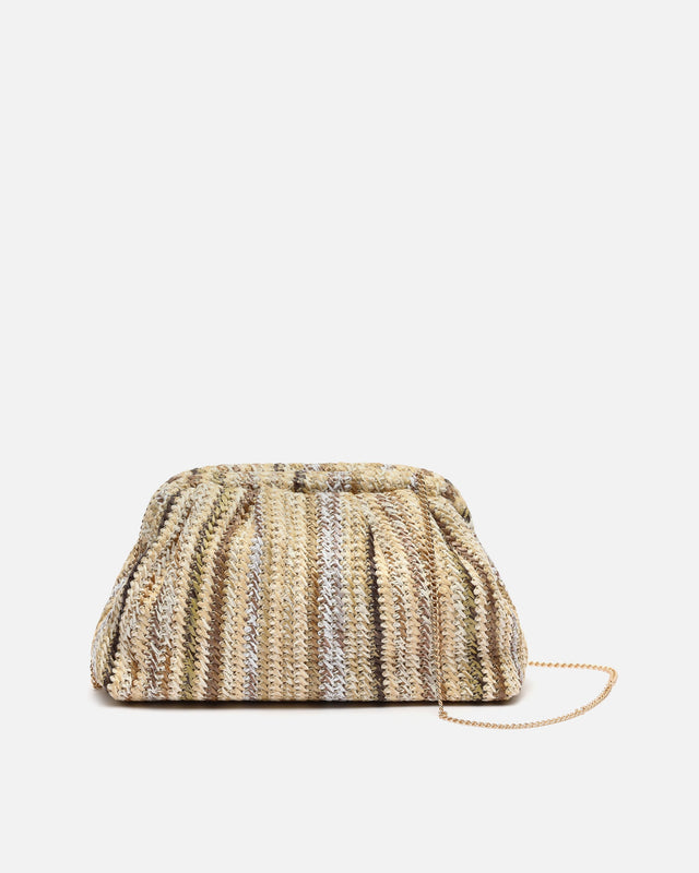 Sandi sac de soirée effet raphia
