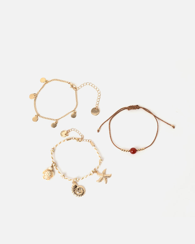 Belenos pack pulsera con detalles colgantes