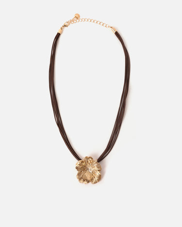 Cordilio collar corto flor 