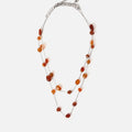 Gemma collar multiple largo de resina 