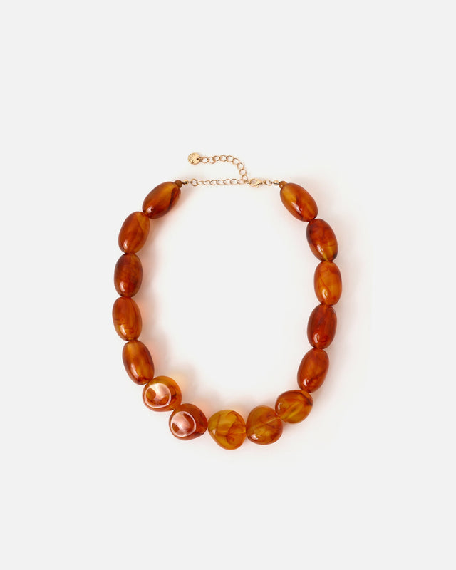 Gudrum collar grande de resina