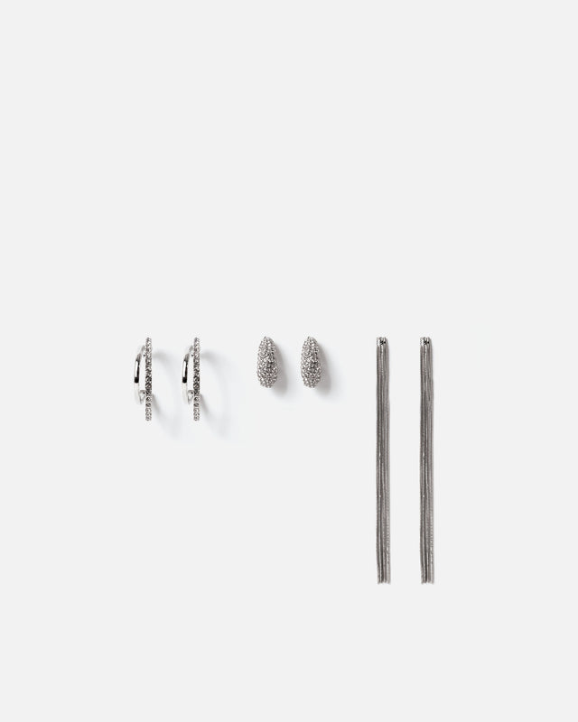 Partuki Ohrring-Set mit Strass