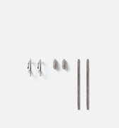 Partuki pack de pendientes con strass 