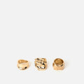Chelen set de anillos ondulados 