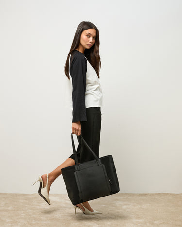 Adro portaordenador shopper con bolsillo para portátil 15 pulgadas 