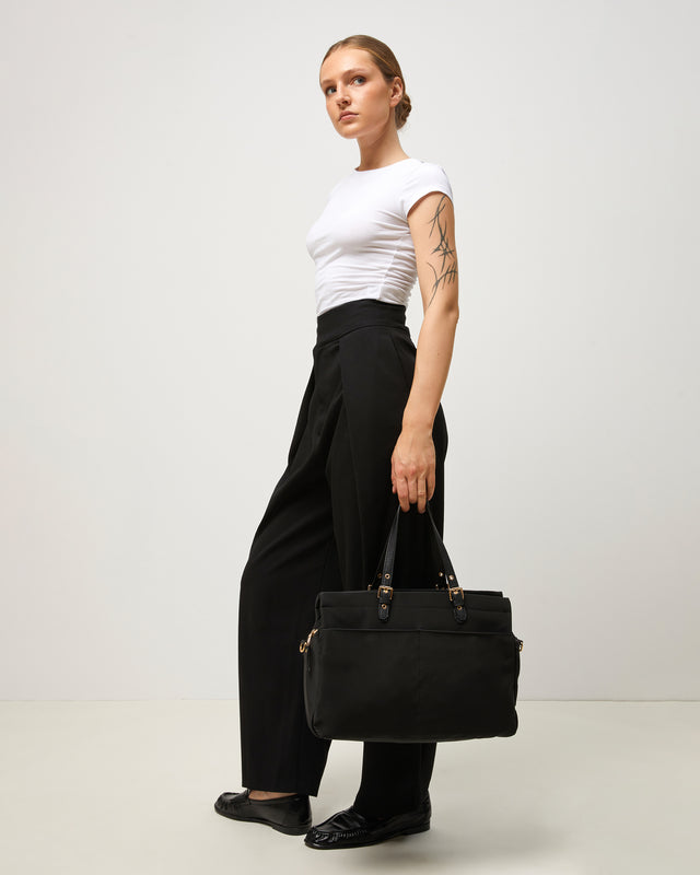 Basiliso portaordenador estilo bolso shopper en nylon 13.3 pulgadas