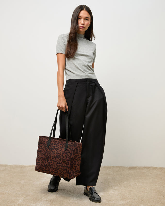 Belbu bolso shopper grande efecto ante animal print