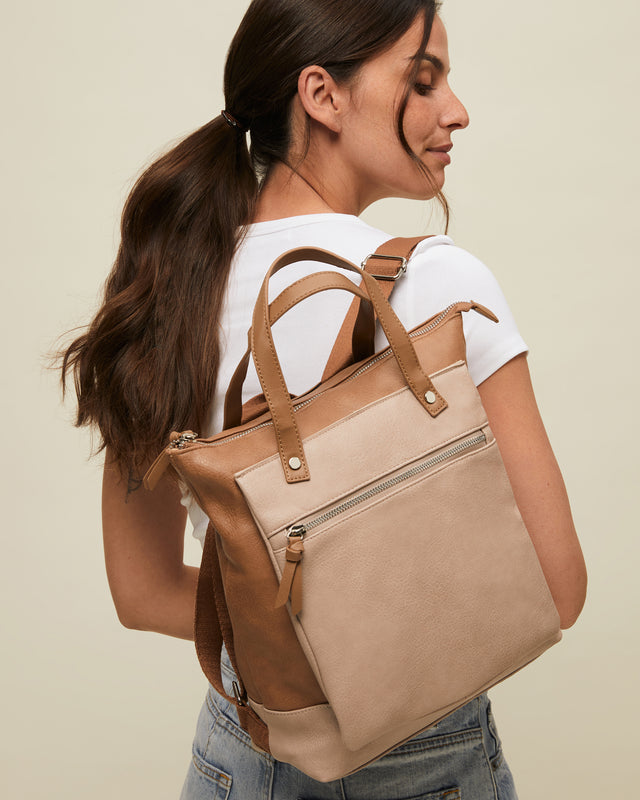 Fidelo two-tone backpack