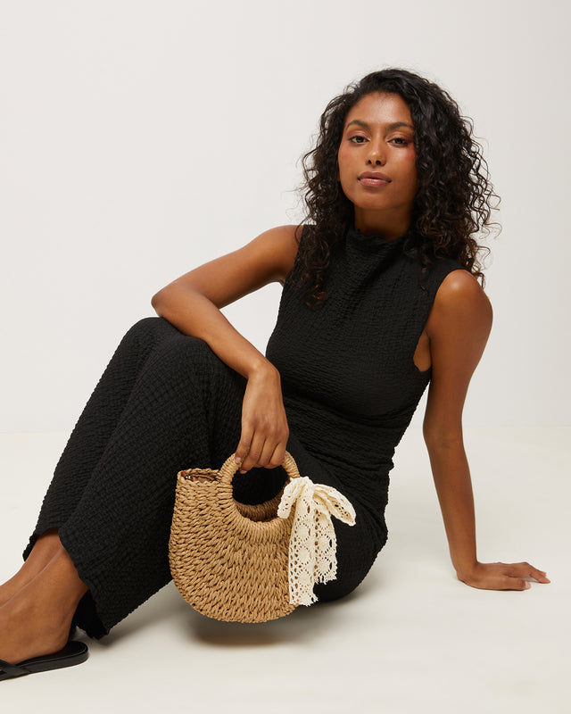 Tao petit sac panier effet raphia