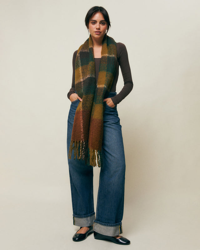 Ulina maxi bufanda estampada